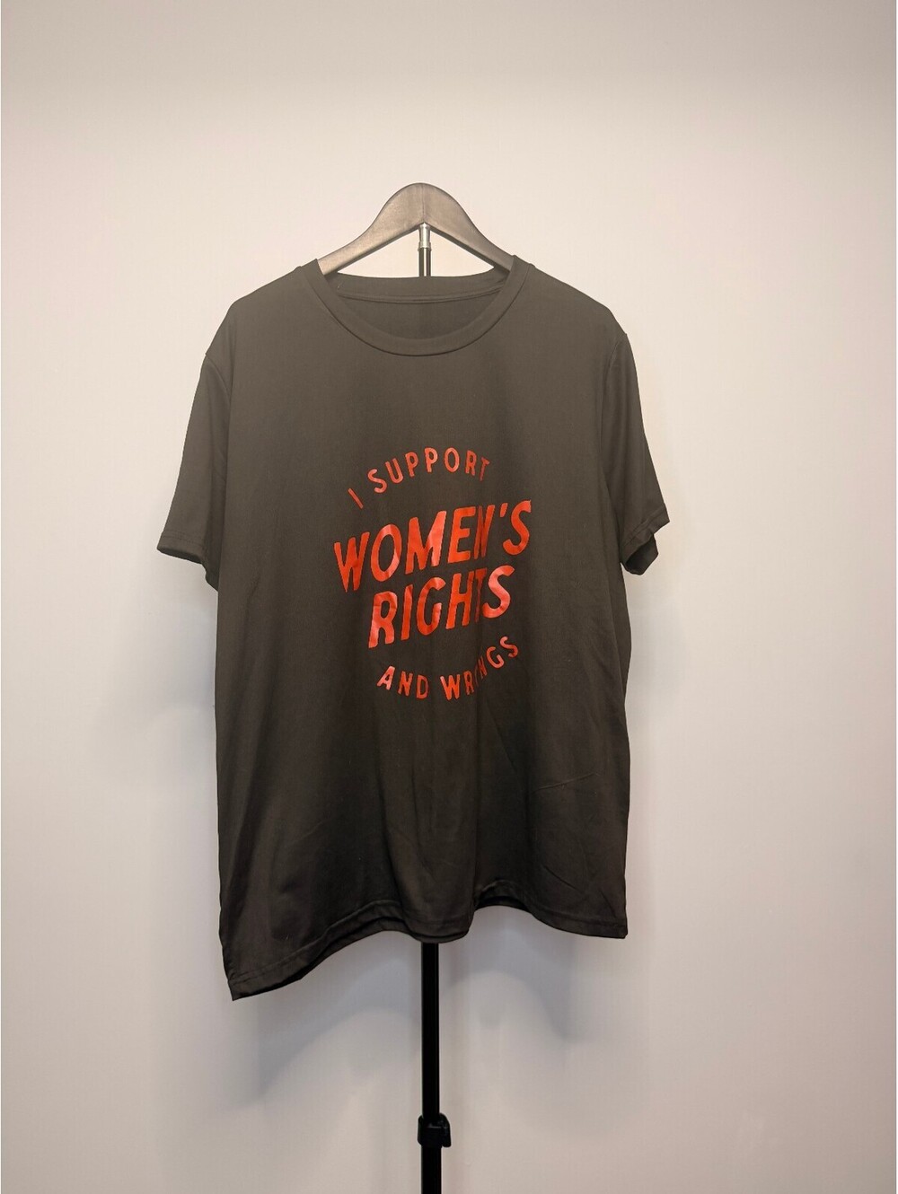 Women's Rights Graphic T-Shirt XXL Black Polyester Blend